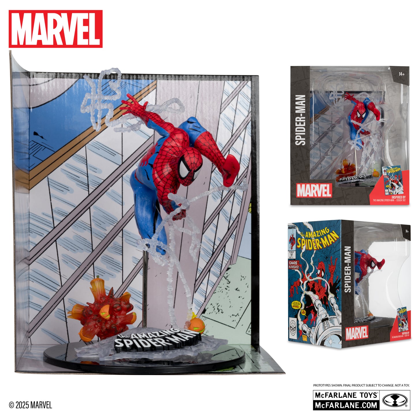 Spider-Man 1:10th Scale Collectible with Scene (The Amazing Spider-Man #302)
