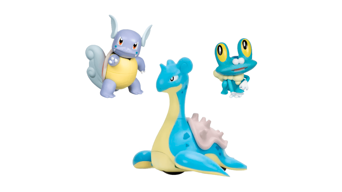 Pokemon Battle Figure Multi-Pack Lapras Wartortle Froakie