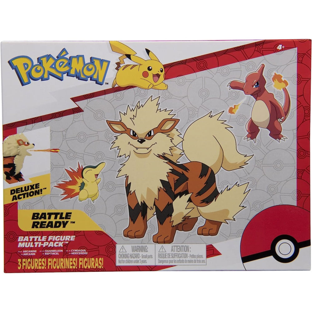 Pokemon Battle Figure Multi-Pack Arcanine/Charmeleon/Cyndaquil