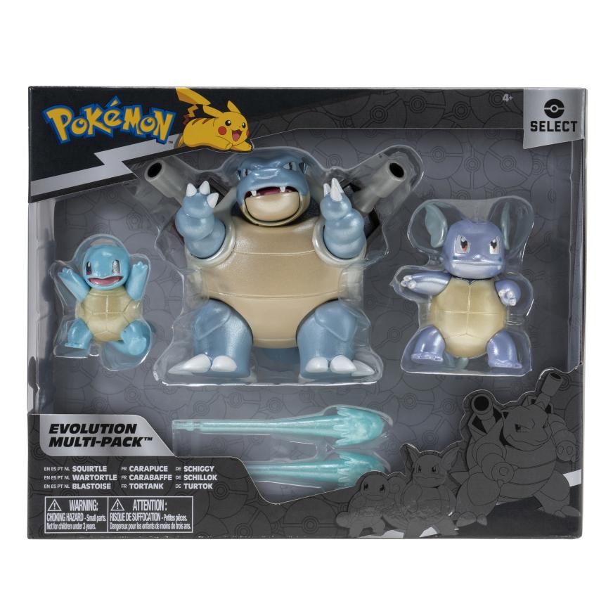 Pokemon Select Evolution Multi-Pack Squirtle, Wartortle, Blastoise