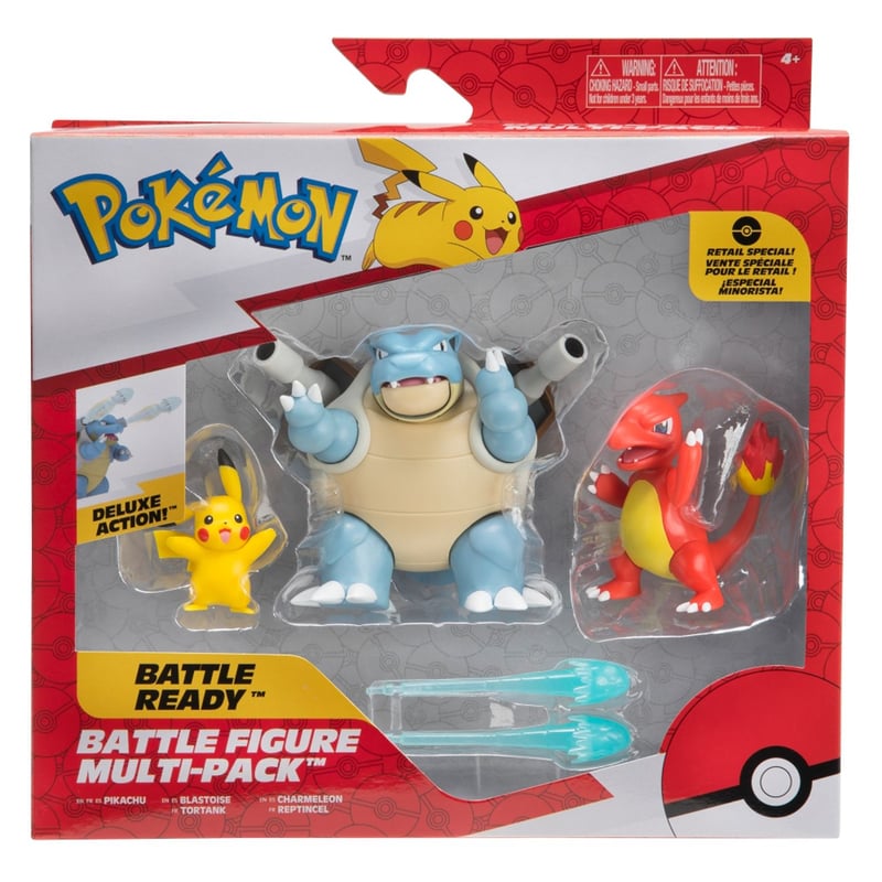 Pokemon Battle Figure Multi-Pack Pikachu/Blastoise/Charmeleon